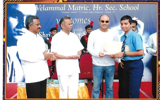 With Virender Sehwag